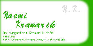 noemi kramarik business card
