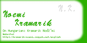 noemi kramarik business card